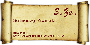 Selmeczy Zsanett névjegykártya